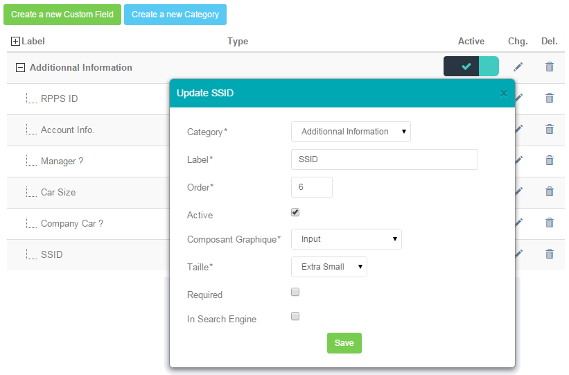 Custom Fields