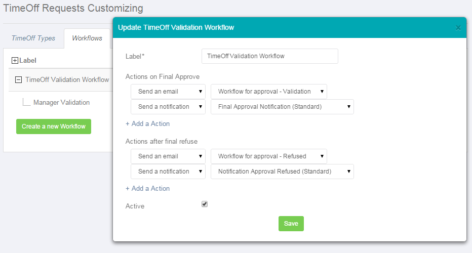 Approval workflow