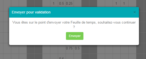 Feuille de temps approbation